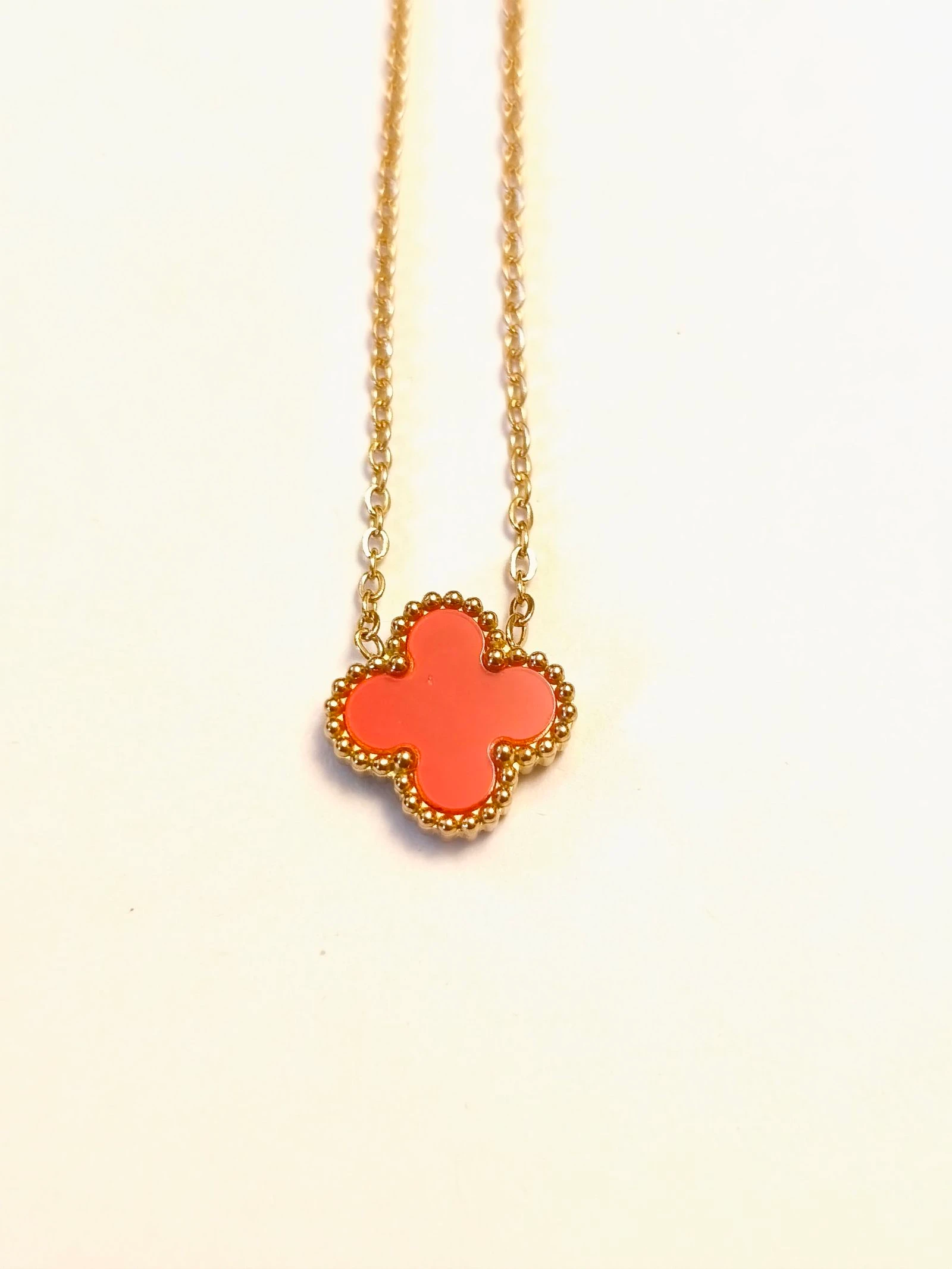 Conjunto de gargantilha, pulseira e brincos de trevo – photo 9